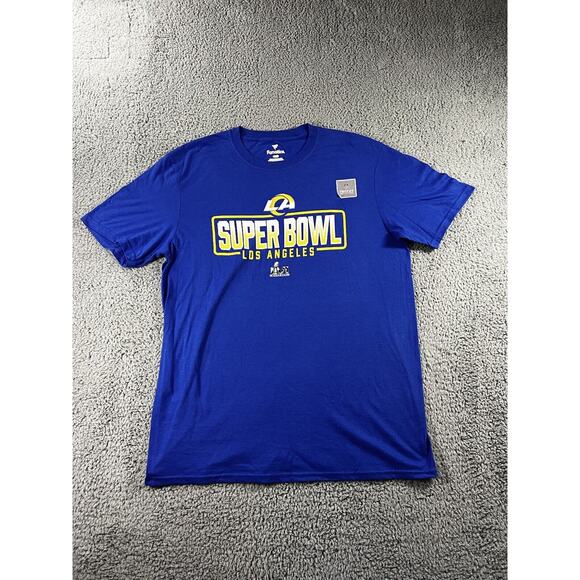 NFL Los Angeles Ram T Shirt Men Large Short Sleeve Crew Neck Tee - Picture 1 of 5